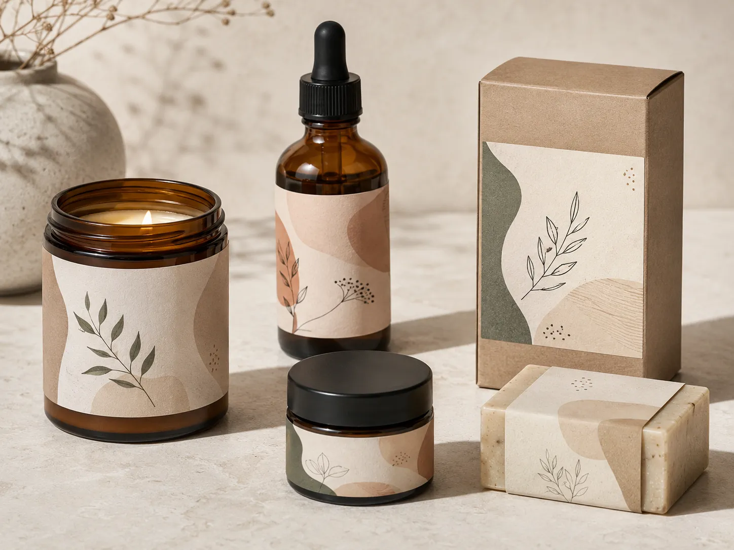 Small consumer brand product packaging collection